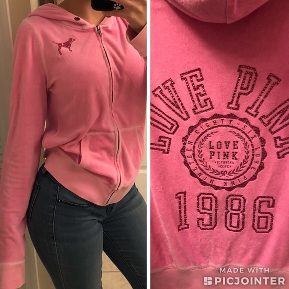 PINK Victoria's Secret Sweaters - PINK zip sweater